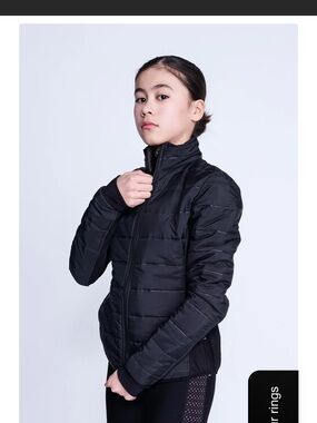 Kids Black Puffer Jacket - Lightweight Insulated Coat